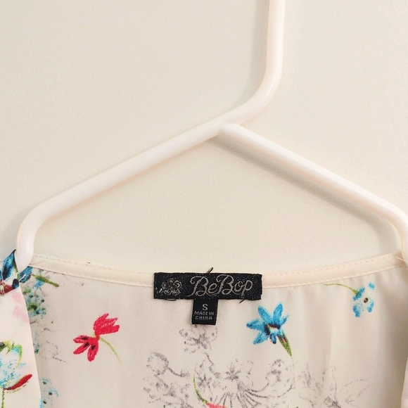 White with Coloured Flowers Dress - Picture 5 of 8